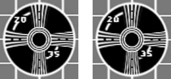 Detail of ABC test pattern, bobbed